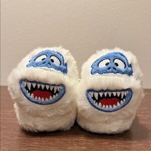 Rudolph The Red Nosed Reindeer Yeti Snowman Youth Slippers